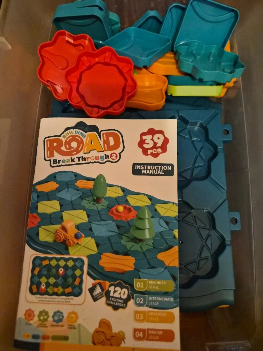 Building Road Break Through 2 STEM Logic Maze Car Track Set Missing A Few Pieces